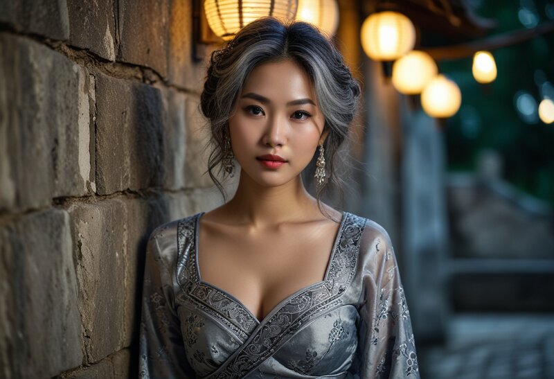 暖阳下的漂亮姐姐